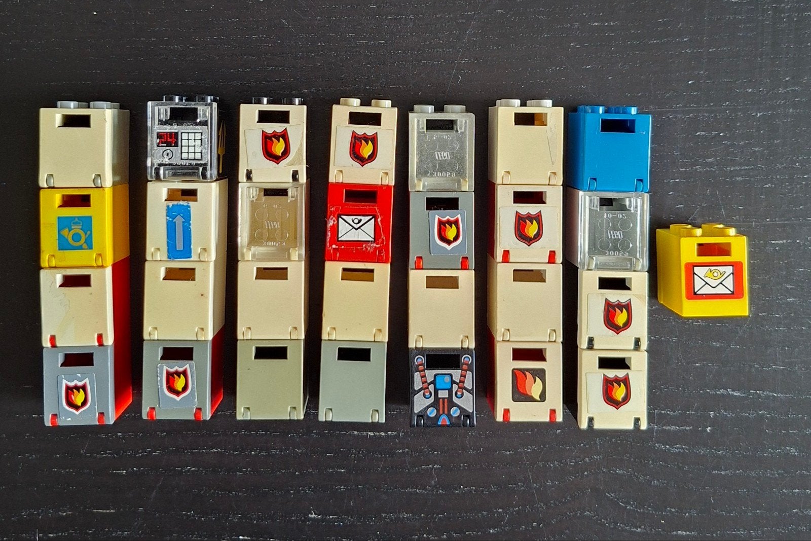 Lego opbergboxen / postbussen - 29 stuks, Ophalen of Verzenden, Gebruikt, Overige merken