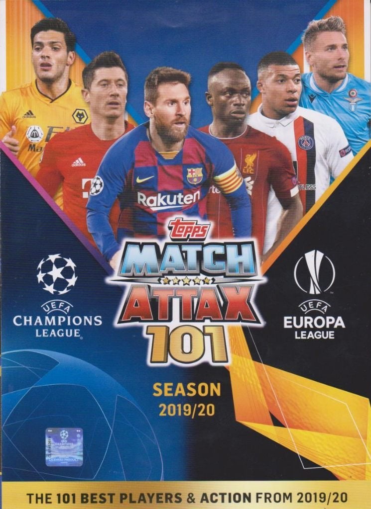 Topps krt, Match  Attax 101, sz. 2019-2020, Verzenden, Zo goed als nieuw, Buitenlandse clubs, Poster, Plaatje of Sticker