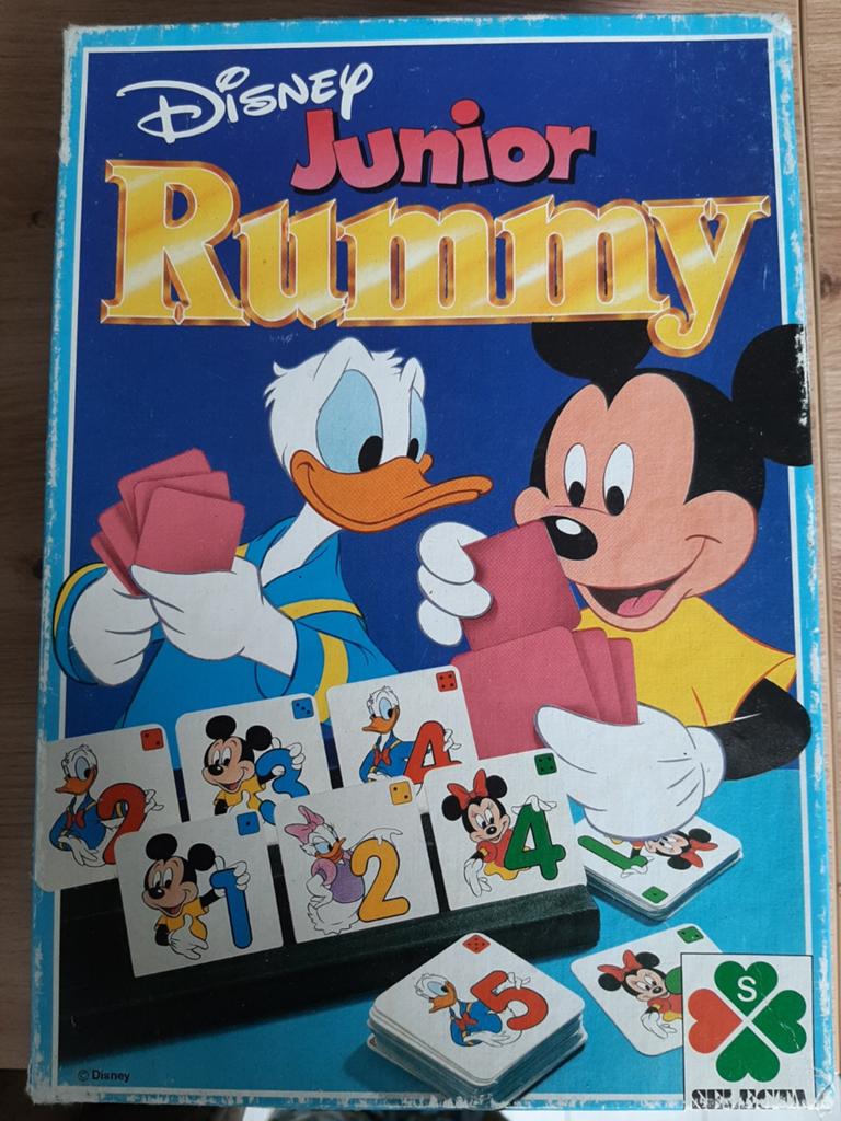 AvD 1381 Disney Junior Rummy, Hobby en Vrije tijd, Gezelschapsspellen | Bordspellen, Drie of vier spelers, Ophalen of Verzenden