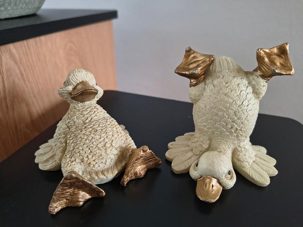 Nostalgie Beeldjes uit de oude doos Eendjes set van 2, Verzamelen, Ophalen, Gebruikt
