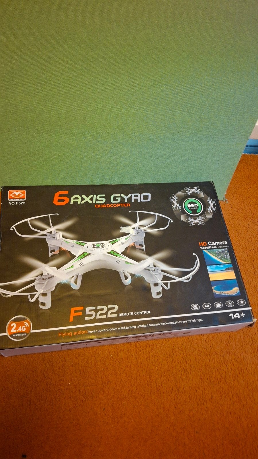 F522 6-assige Gyro Quadcopter met HD Camera, Basiskwaliteit, Overige merken, Nieuw, Minder dan 100 meter