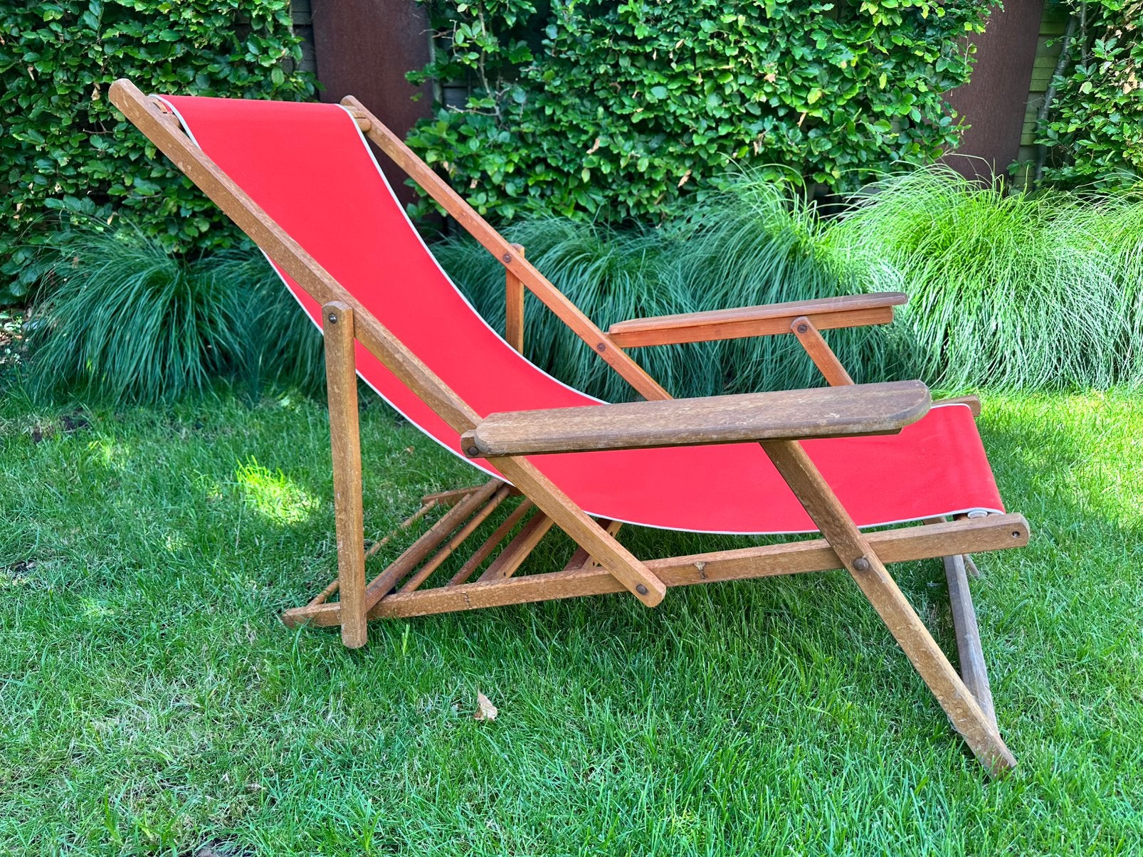 Loungestoel, Ophalen of Verzenden, Gebruikt, Aluminium, Verstelbaar