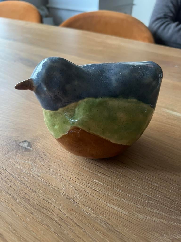 Keramieke vogel, Tuin en Terras, Bloempotten, Ophalen, Rond, Nieuw, Tuin