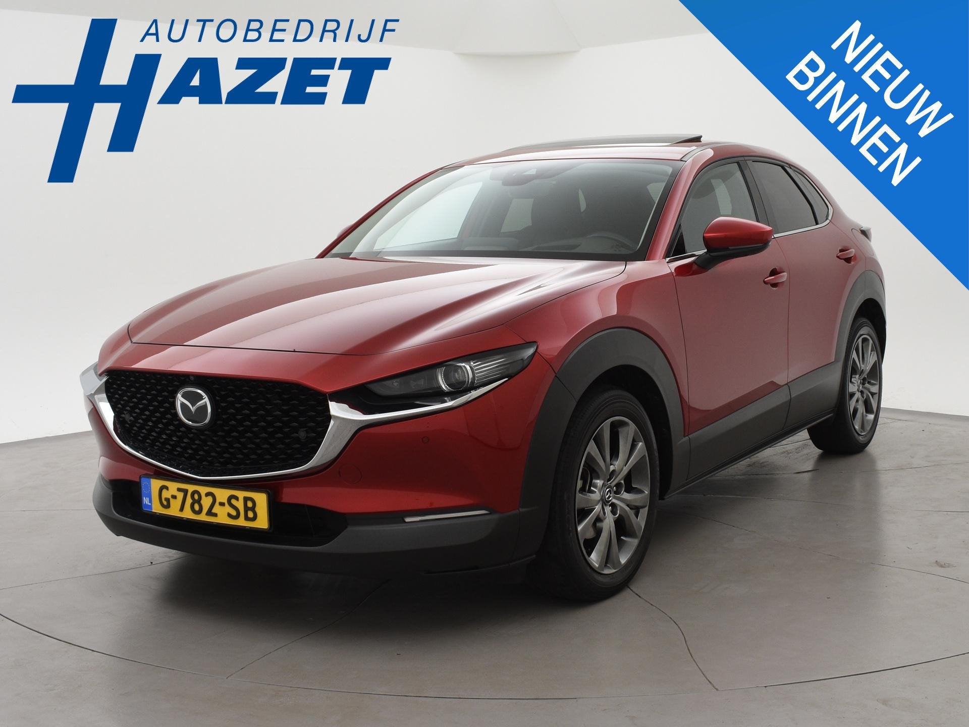 Mazda CX-30 2.0 e-SkyActiv-X M HYBRID LUXURY + TREKHAAK | BO, Auto's, Voorwielaandrijving, 1998 cc, Gebruikt, 4 cilinders