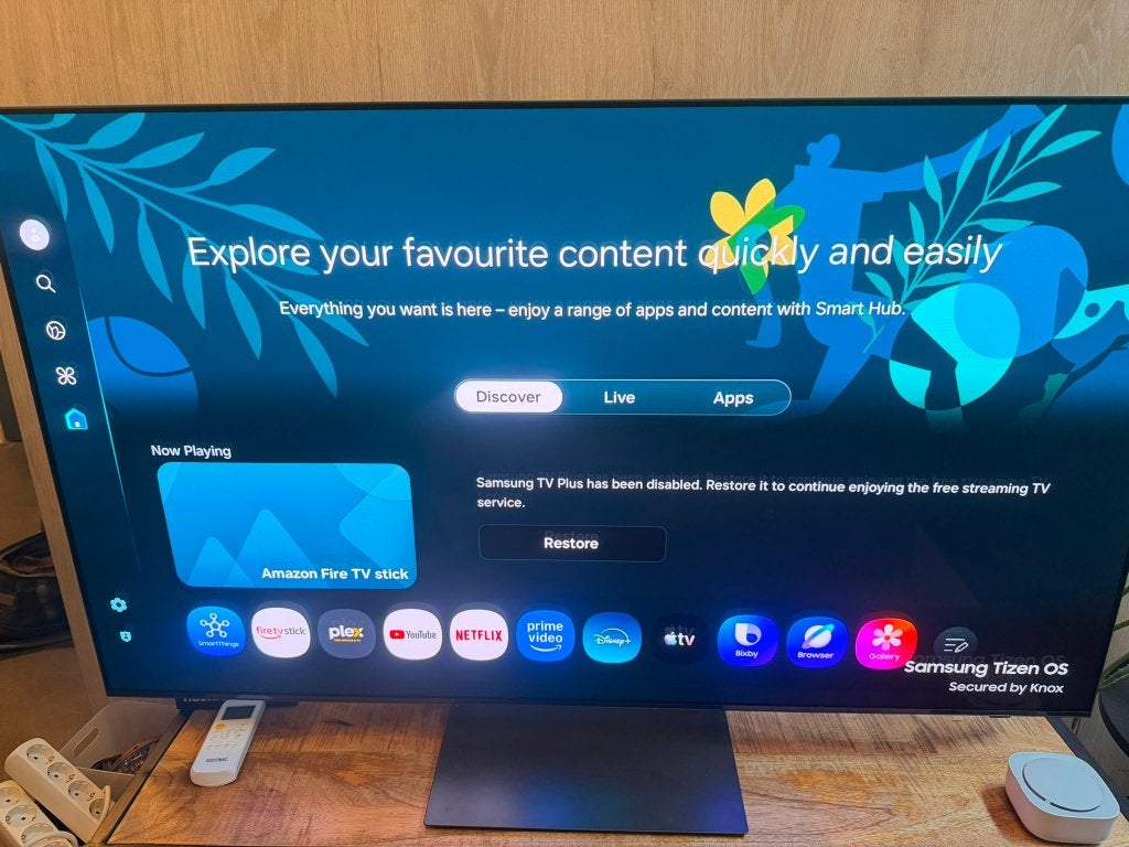 Samsung QE55S92C 55 inch QD-OLED 4K Smart TV, Ophalen, Zo goed als nieuw, Samsung, 100 cm of meer