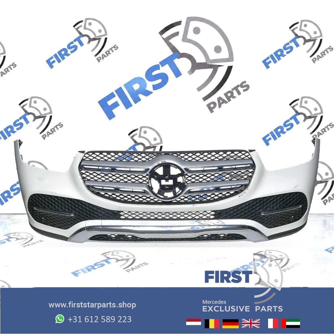 W167 GLE BUMPER V167 C167 A1678806500 COMPLETE VOORBUMPER ZW, Gebruikt, -, Voor, Ophalen of Verzenden
