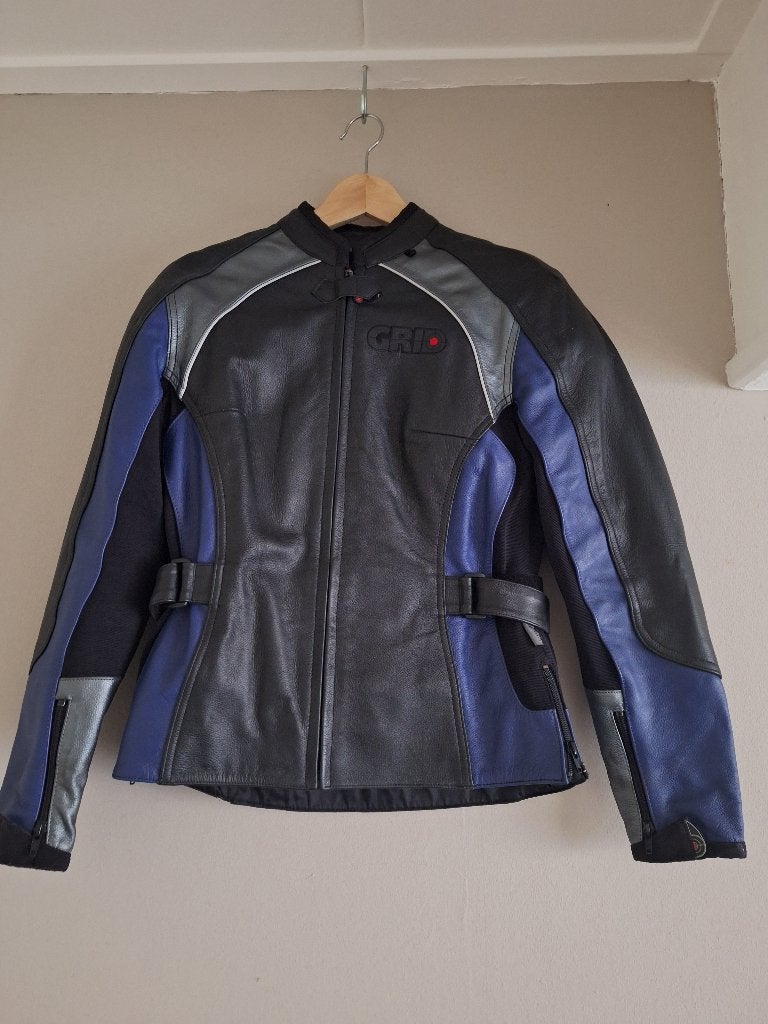 Compleet leren dames motorpak Grid - Maat 38, Motoren, Ophalen, Combipak, Grid, Dames