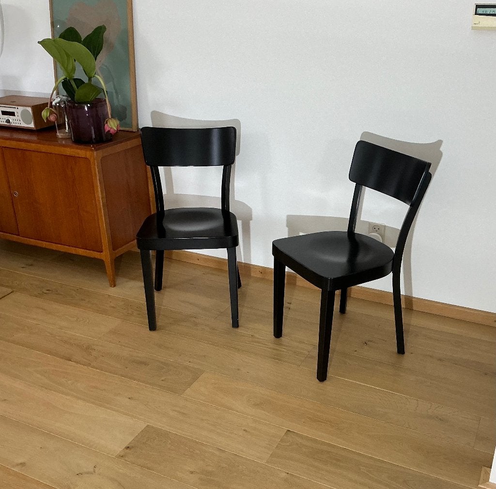Houten keukenstoelen, keukenstoel Het Kabinet, eetkamerstoel, Huis en Inrichting, Ophalen, Gebruikt, Zwart, Vijf, Zes of meer stoelen