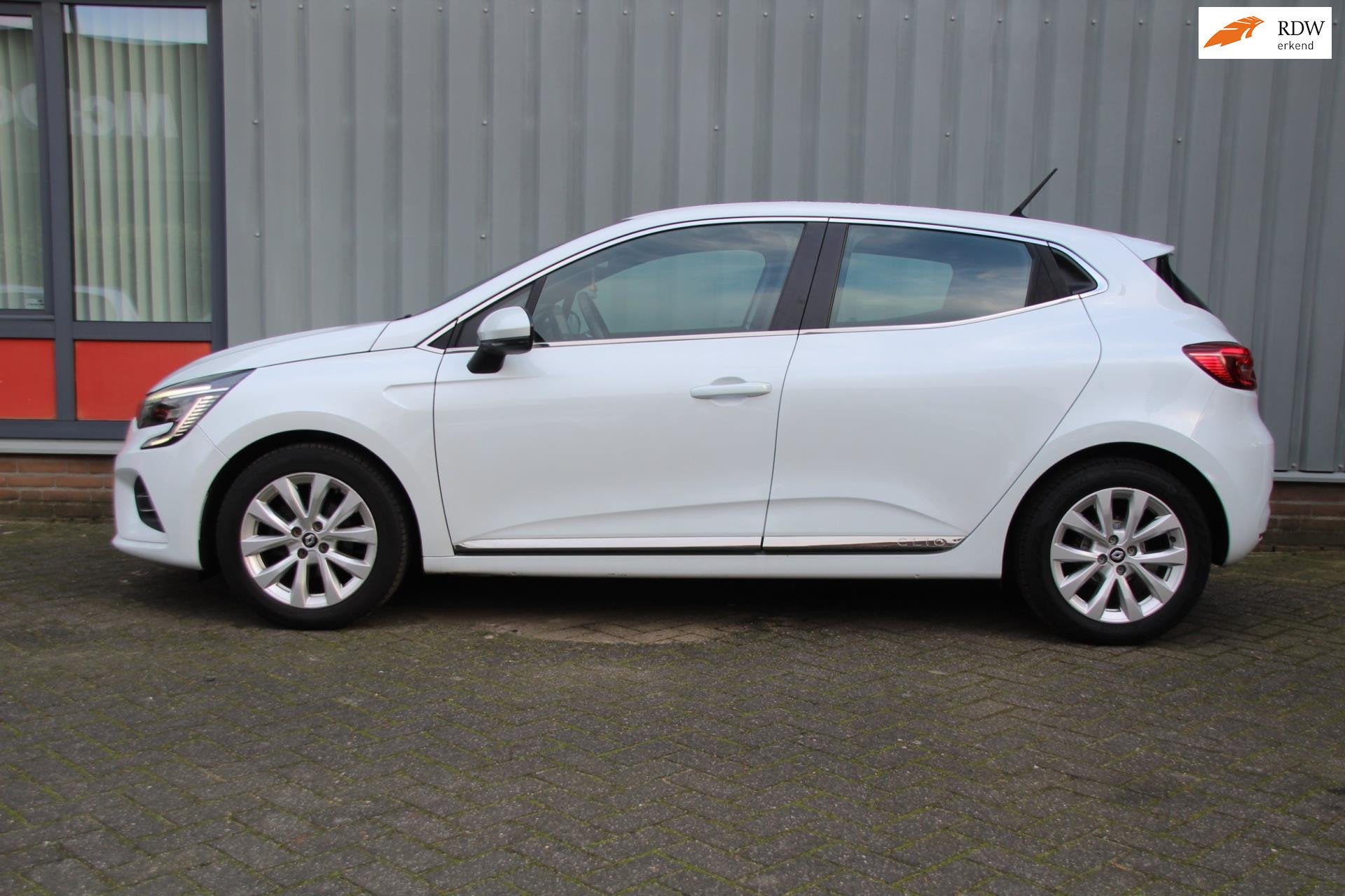 Renault CLIO 1.0 TCe Intens Automaat groot navigatie |Cruise, Auto's, Renault, Gebruikt, Leder en Stof, Wit, Bedrijf