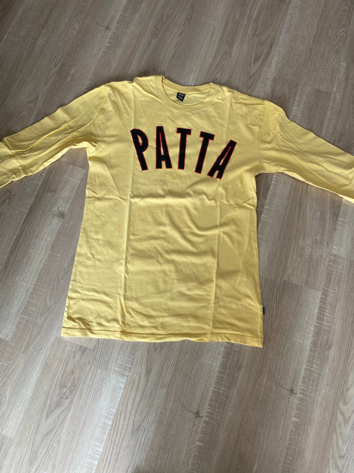 Patta Longsleeve T-shirt Geel Maat S, Ophalen of Verzenden, Zo goed als nieuw, Maat 46 (S) of kleiner, Geel