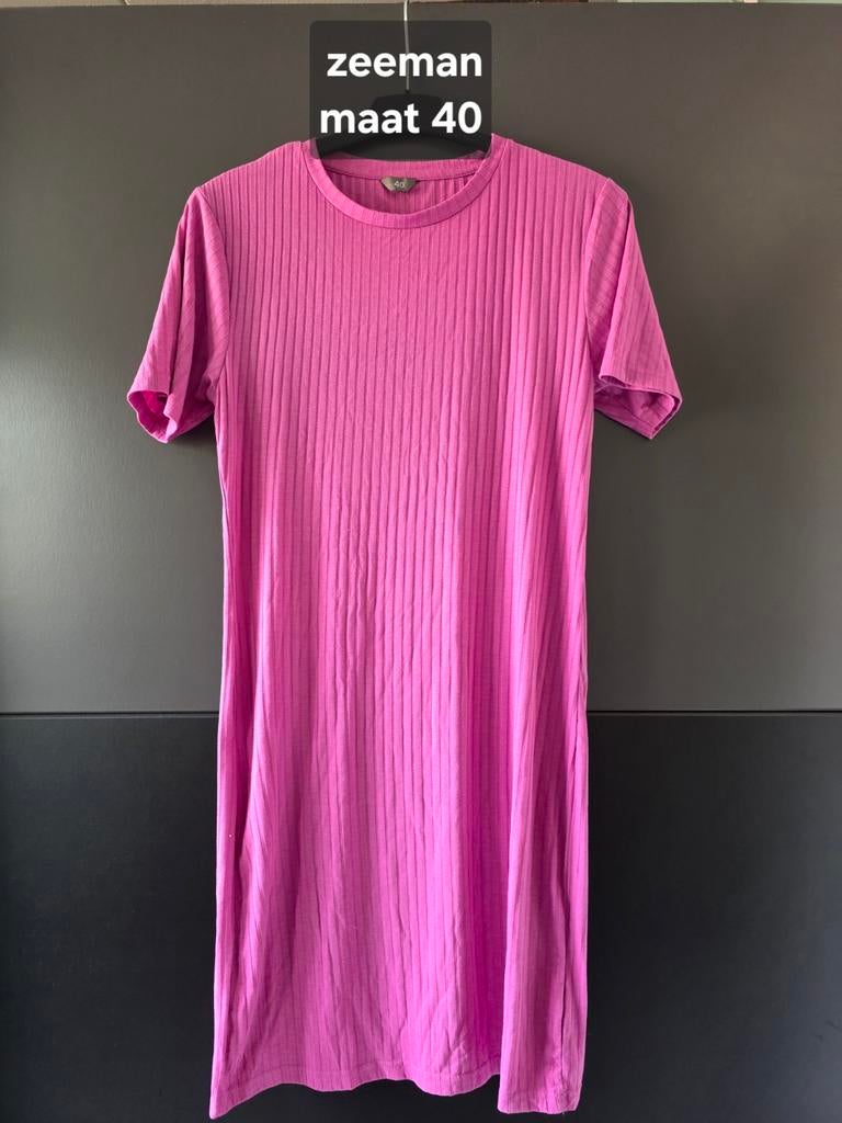 Zeeman Jurk Maat 40 Roze, Kleding | Dames, Maat 38/40 (M), Zeeman, Ophalen of Verzenden, Knielengte