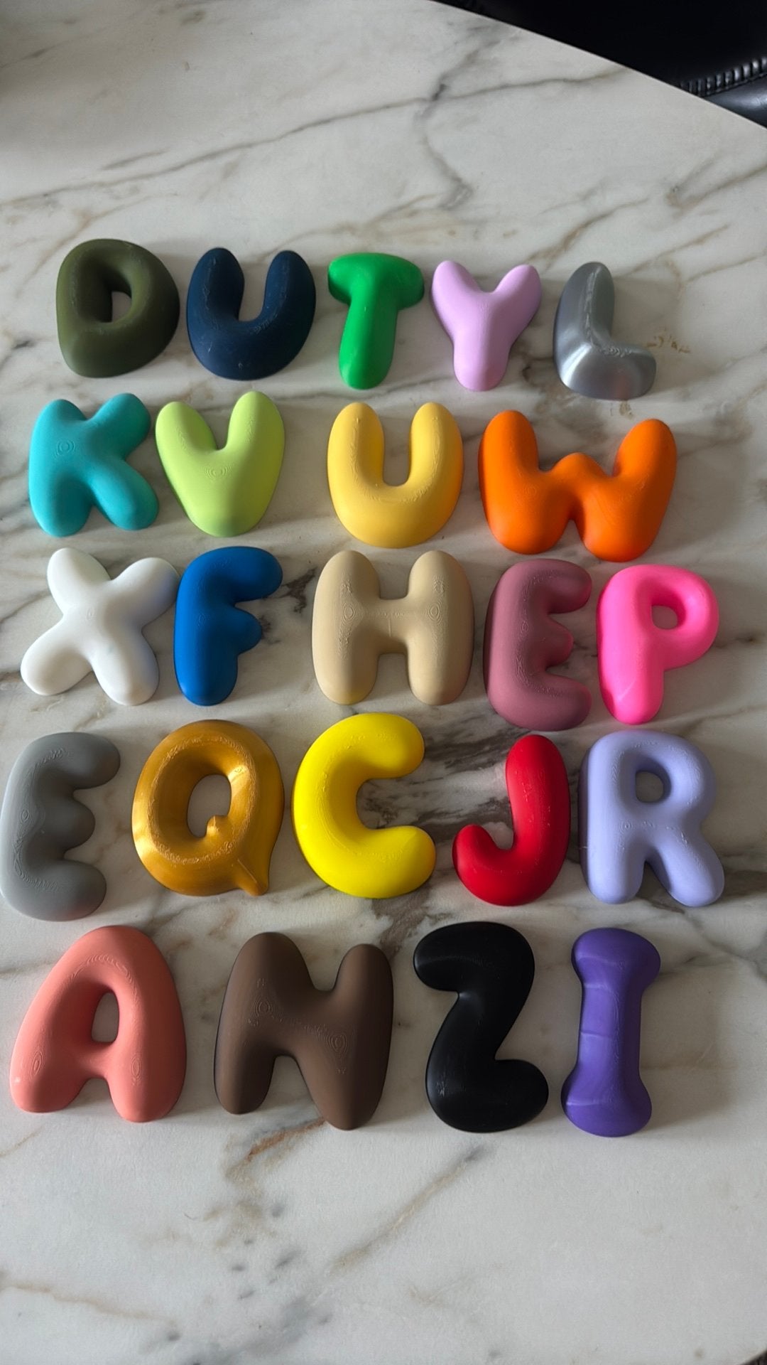 Hippe bubbel letters voor kinderkamer babykamer zelfgemaakt, Overige merken, Overige kleuren, Nieuw, Wanddecoratie