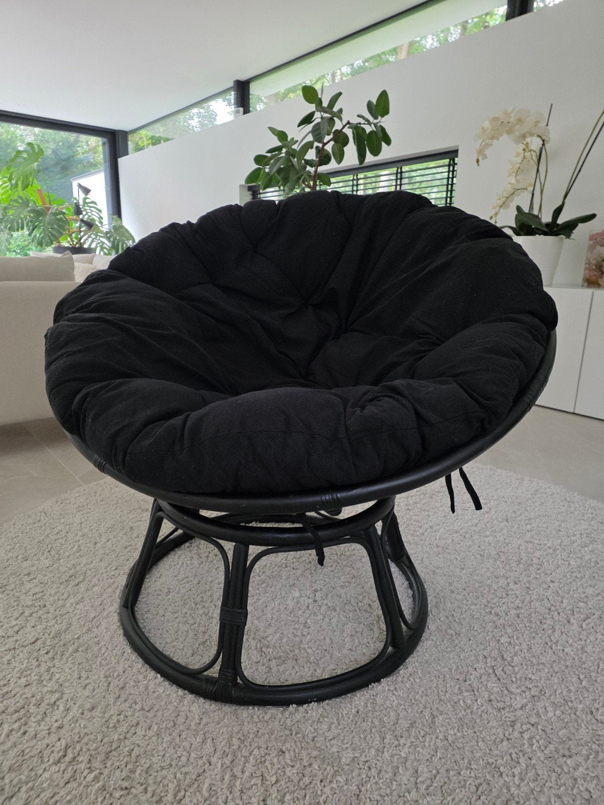 loungestoel rotan papasan, Dieren en Toebehoren, Kattenmanden, Ophalen, Zo goed als nieuw, Riet