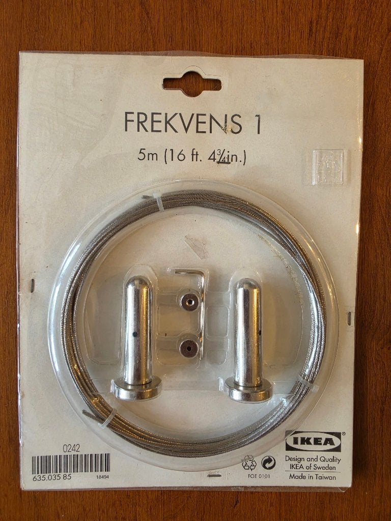 IKEA FREKVENS 1 ophangsysteem 5m 635.035.85 nieuw, Metaal, Nieuw, Ophalen of Verzenden, In te korten