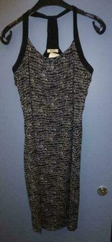 Anna van Toor zwart jurkje + witte krulletjes print M 33262