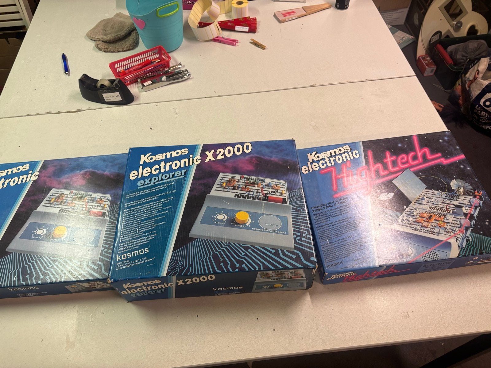 3 Vintage Kosmos Electronic Experimenteerdozen - Zeer Goede, Kinderen en Baby's, Speelgoed | Educatief en Creatief, Zo goed als nieuw