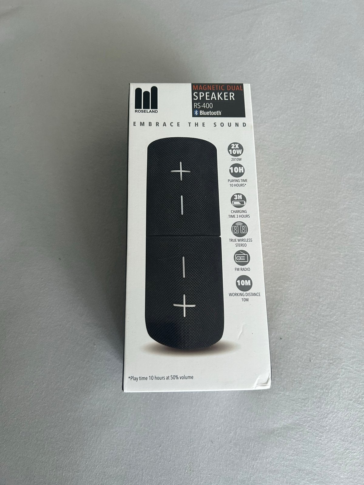 Roseland RS-400 Magnetische Dual Bluetooth Speaker, Overige merken, Nieuw, Ophalen of Verzenden, Draagbare speaker
