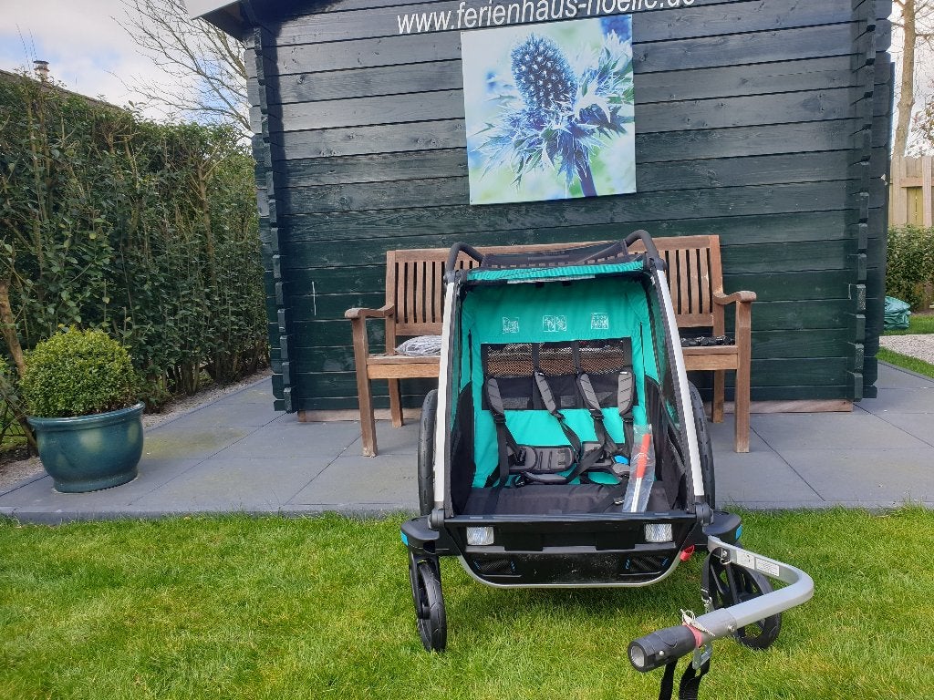 Thule fietskar voor twee peuters met 4 Gazelle fietsen, Ophalen, Gebruikt, 40 tot 60 kg, Thule