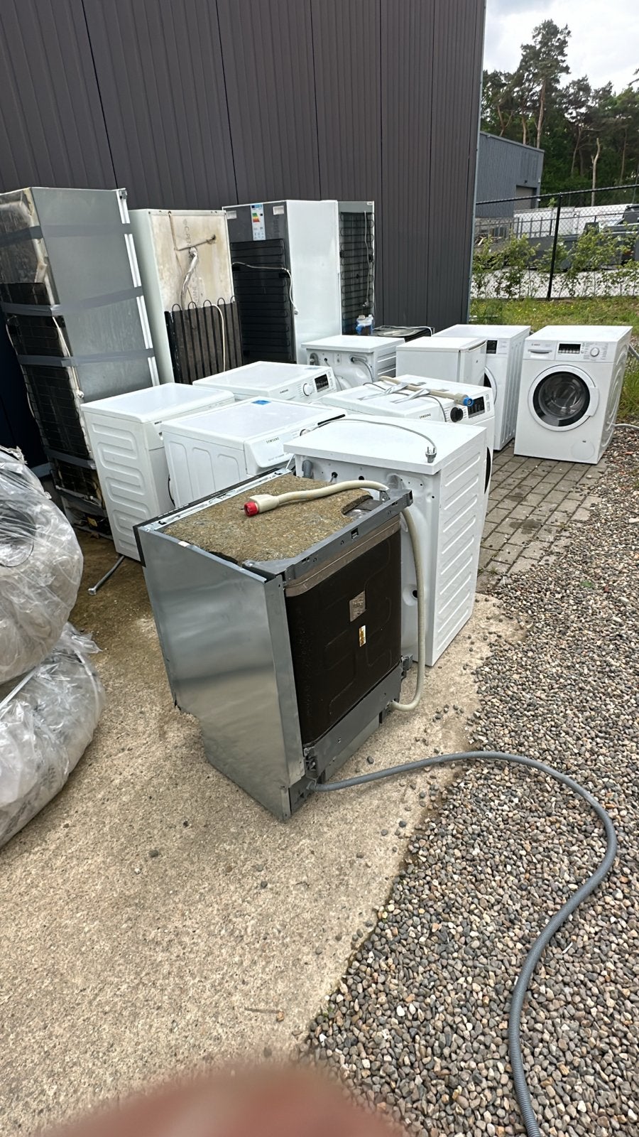 Wasmachines en witgoed te koop, Ophalen, Gebruikt, Voorlader, 85 tot 90 cm