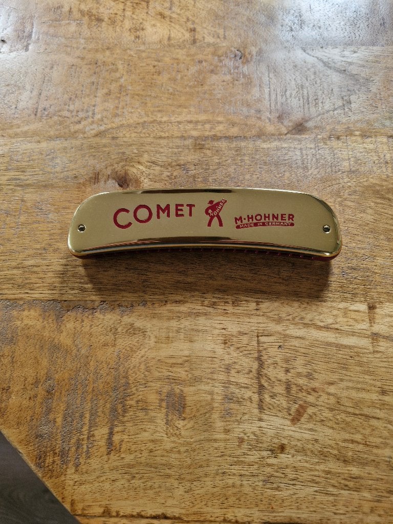 Te koop: Hohner Comet mondharmonica – €35, Ophalen of Verzenden, Gebruikt, C-mondharmonica, Met koffer of doosje