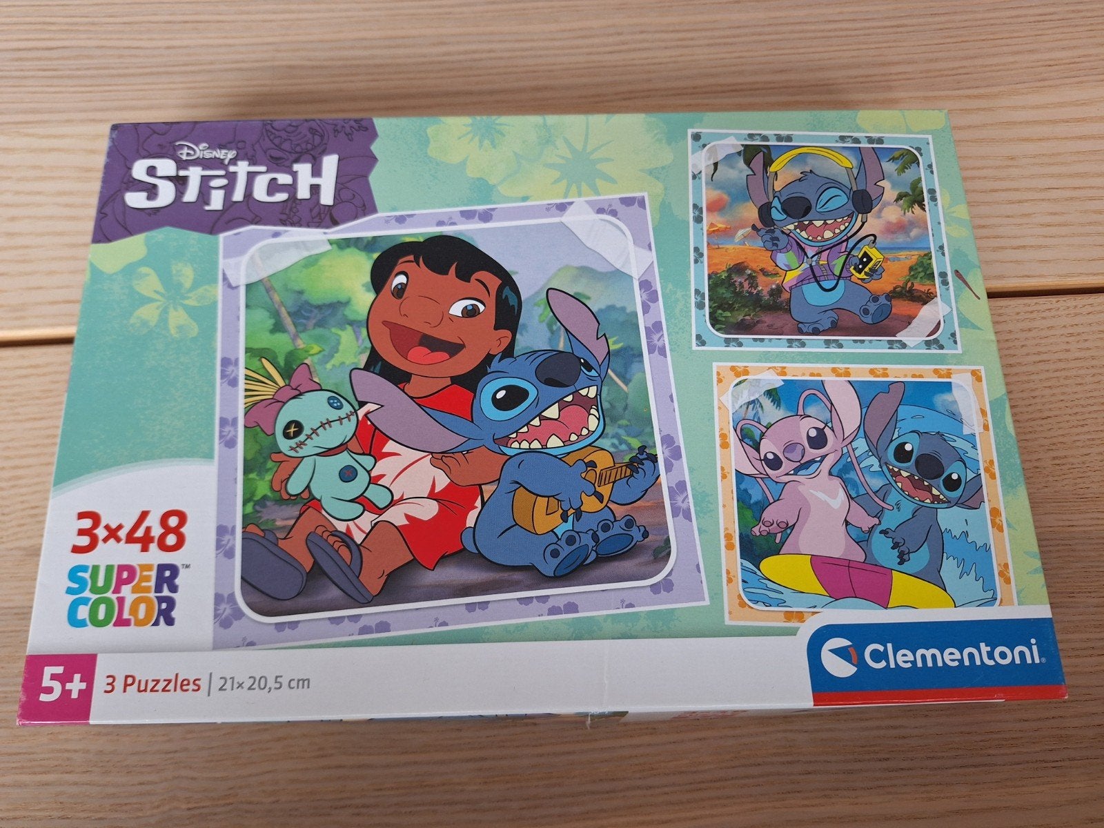 3 puzzels van Stitch 3x48, Ophalen of Verzenden, 10 tot 50 stukjes, Zo goed als nieuw, 4 tot 6 jaar