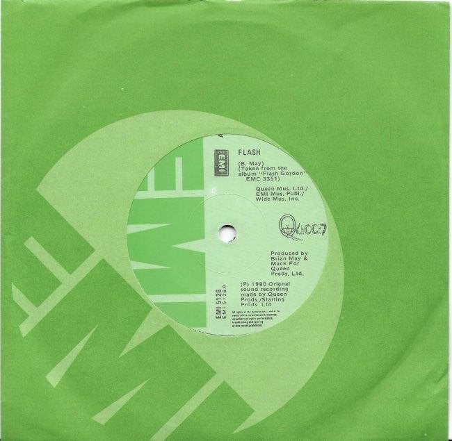 Queen 7" Flash 1980 Ireland, Cd's en Dvd's, Vinyl Singles, Gebruikt, 7 inch, Ophalen of Verzenden, Pop