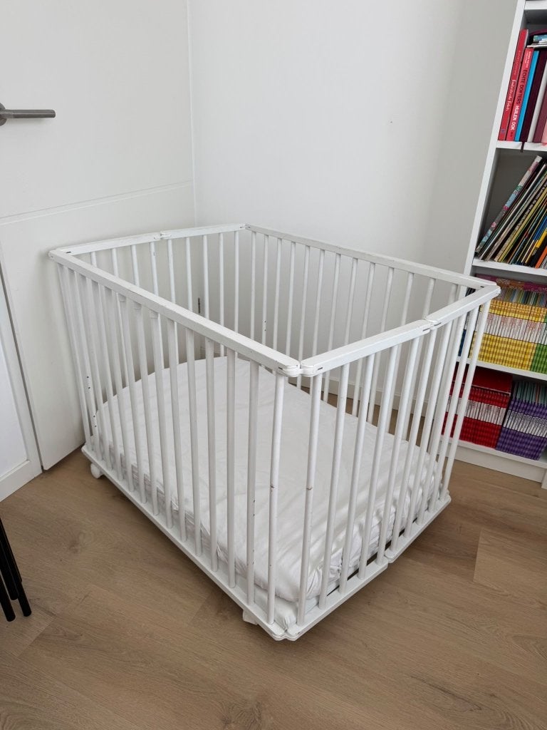 Babybox inklapbaar met wielen, Kinderen en Baby's, Ophalen, Gebruikt, Rechthoekig, In hoogte verstelbaar