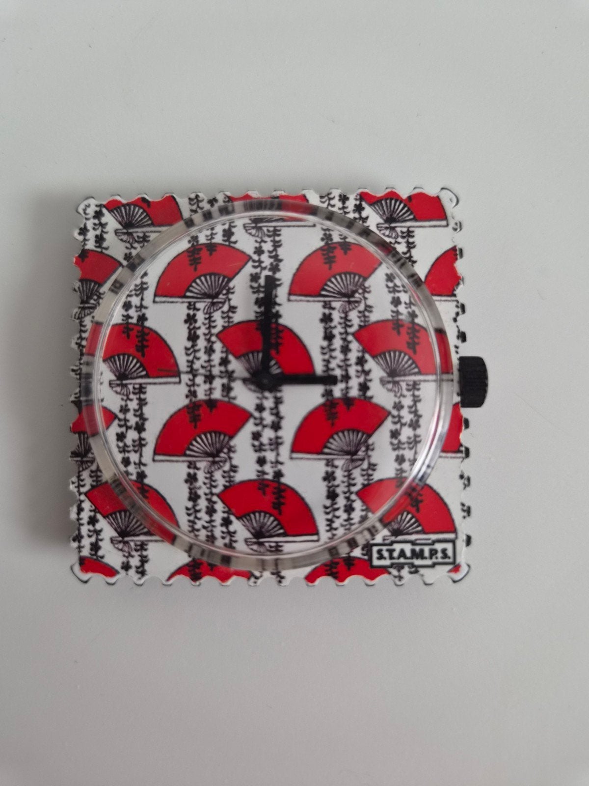 STAMPS Horloge met Japans waaier design, Overige merken, Kunststof, Polshorloge, Overige materialen