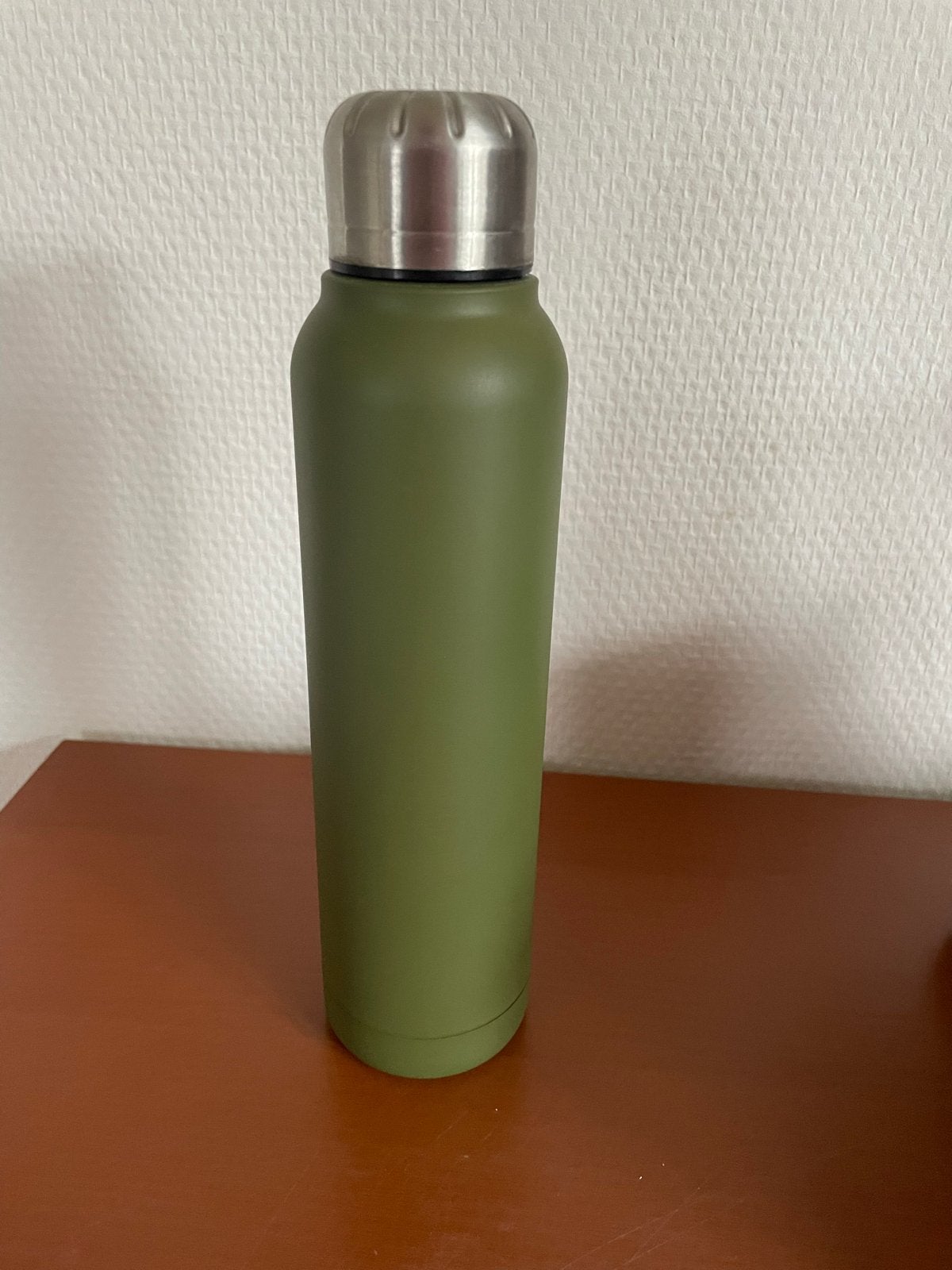 Legergroene Stalen Drinkfles 500 ml, Ophalen of Verzenden, Metaal, Overige merken, Groen