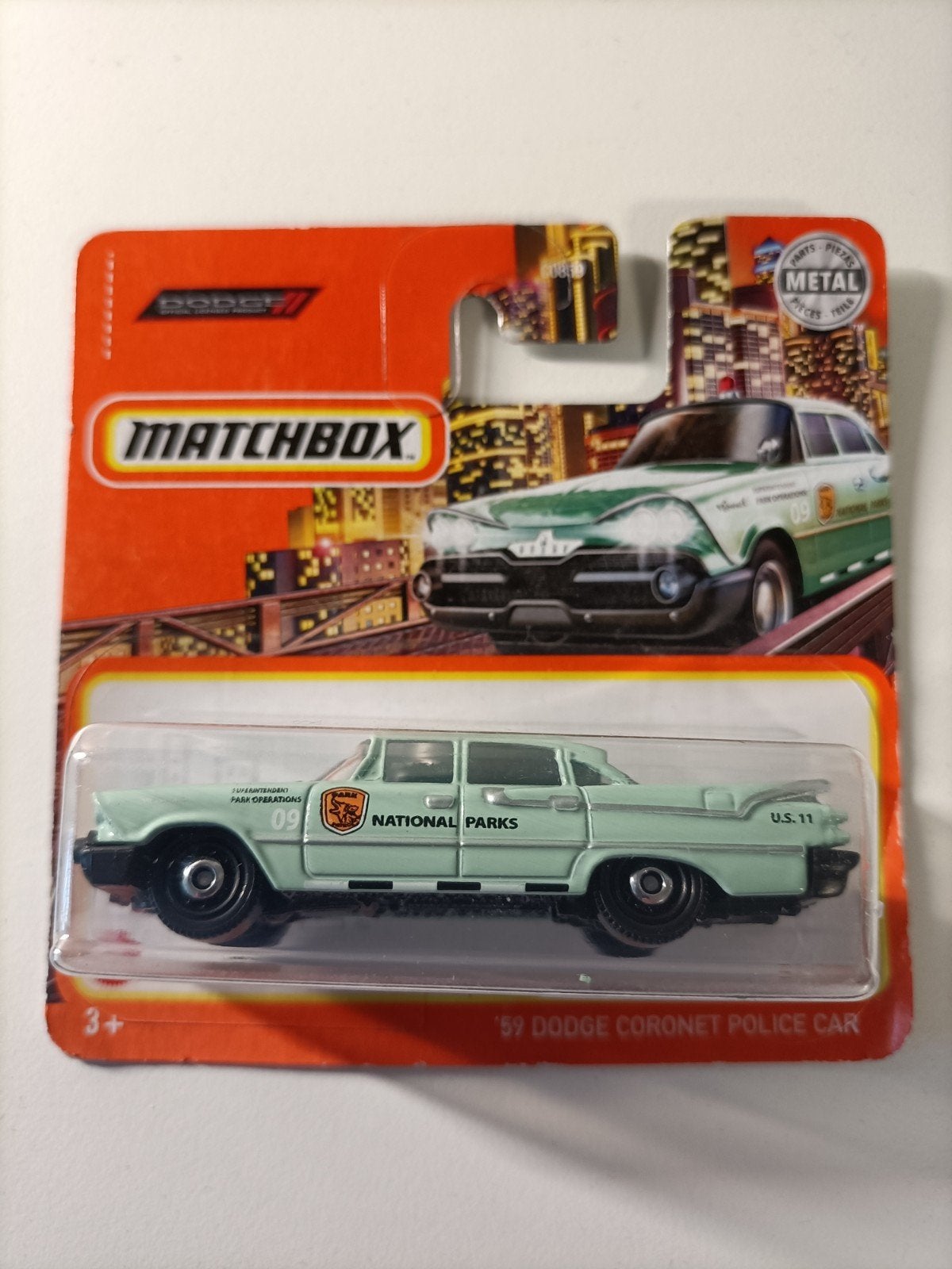 Matchbox '59 Dodge Coronet Police Car National Parks, Ophalen of Verzenden, Nieuw, Auto