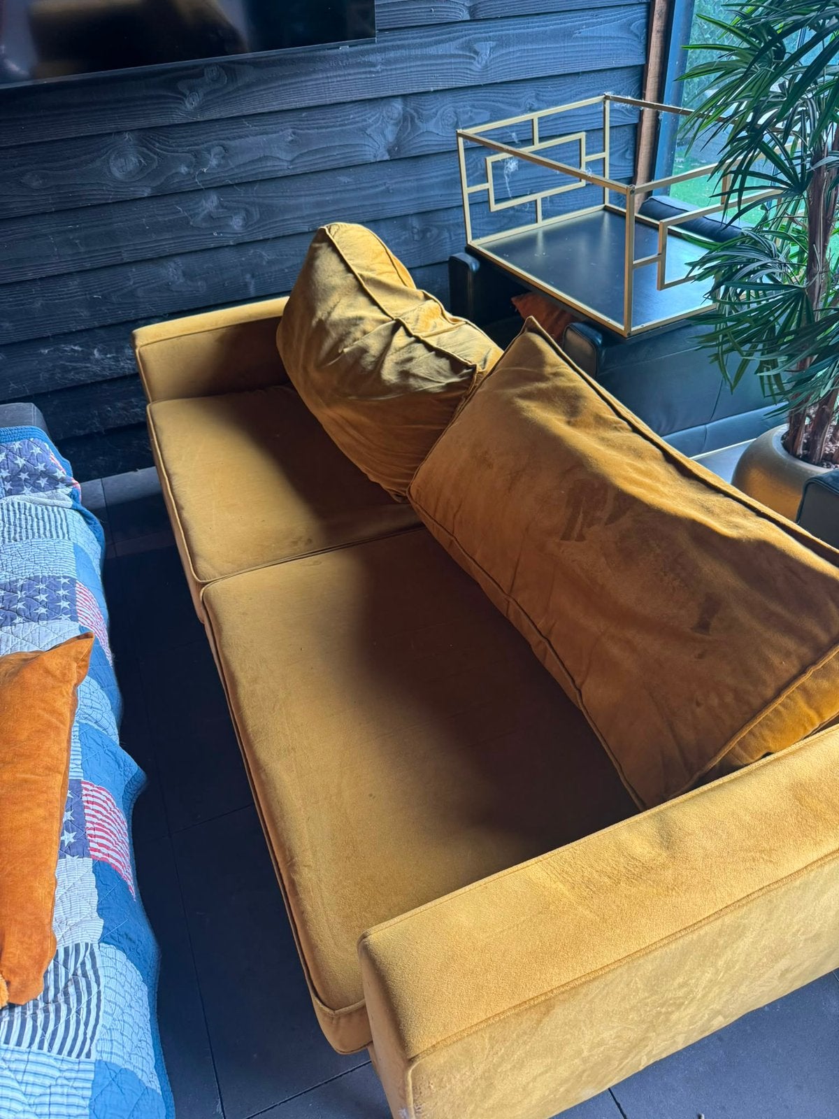 gratis 2,5 zits bank, Tuin en Terras, Ophalen, Gebruikt