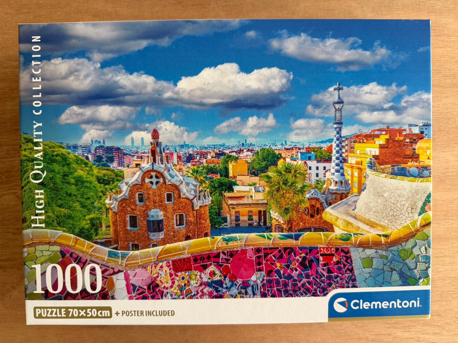 Legpuzzel Clementoni - Park Güell, Barcelona 1000 stukjes, Ophalen of Verzenden, 500 t/m 1500 stukjes, Zo goed als nieuw
