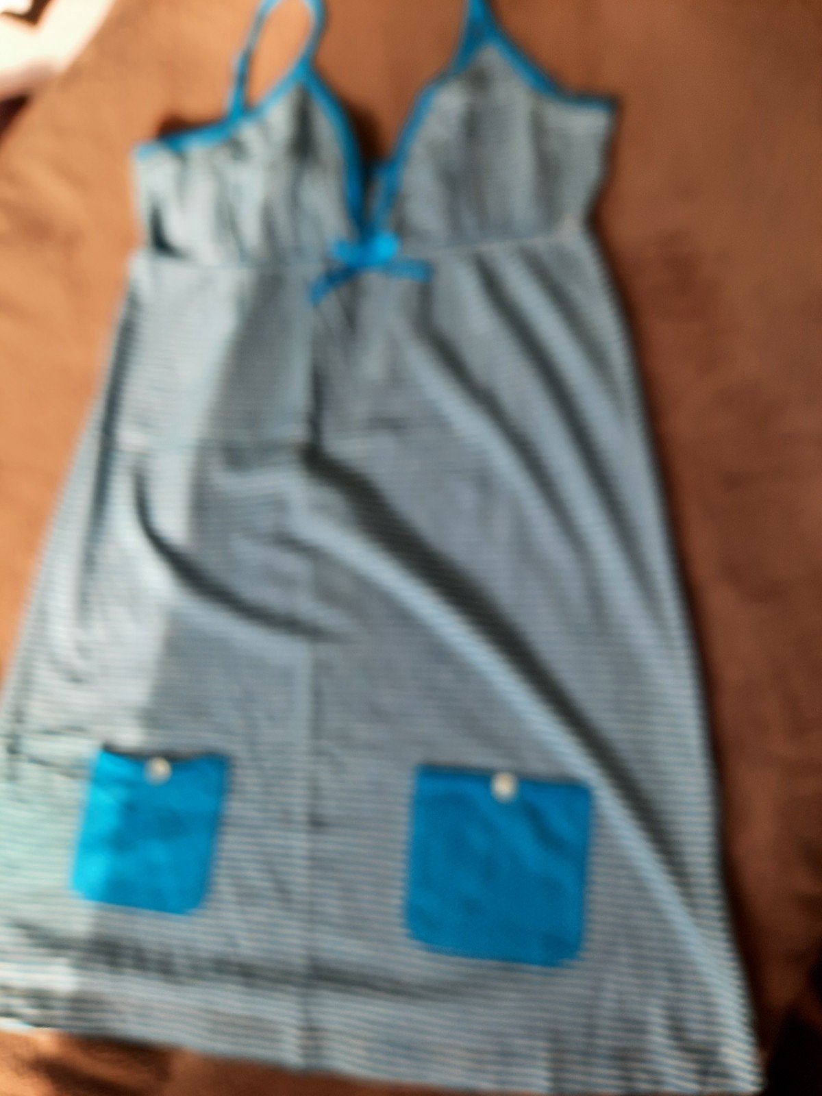 ZIGGA Nieuwe Dames Nachtjapon Blauw/Grijs Maat M, Kleding | Dames, ZIGGA, Ophalen of Verzenden, Nieuw, Maat 38/40 (M)