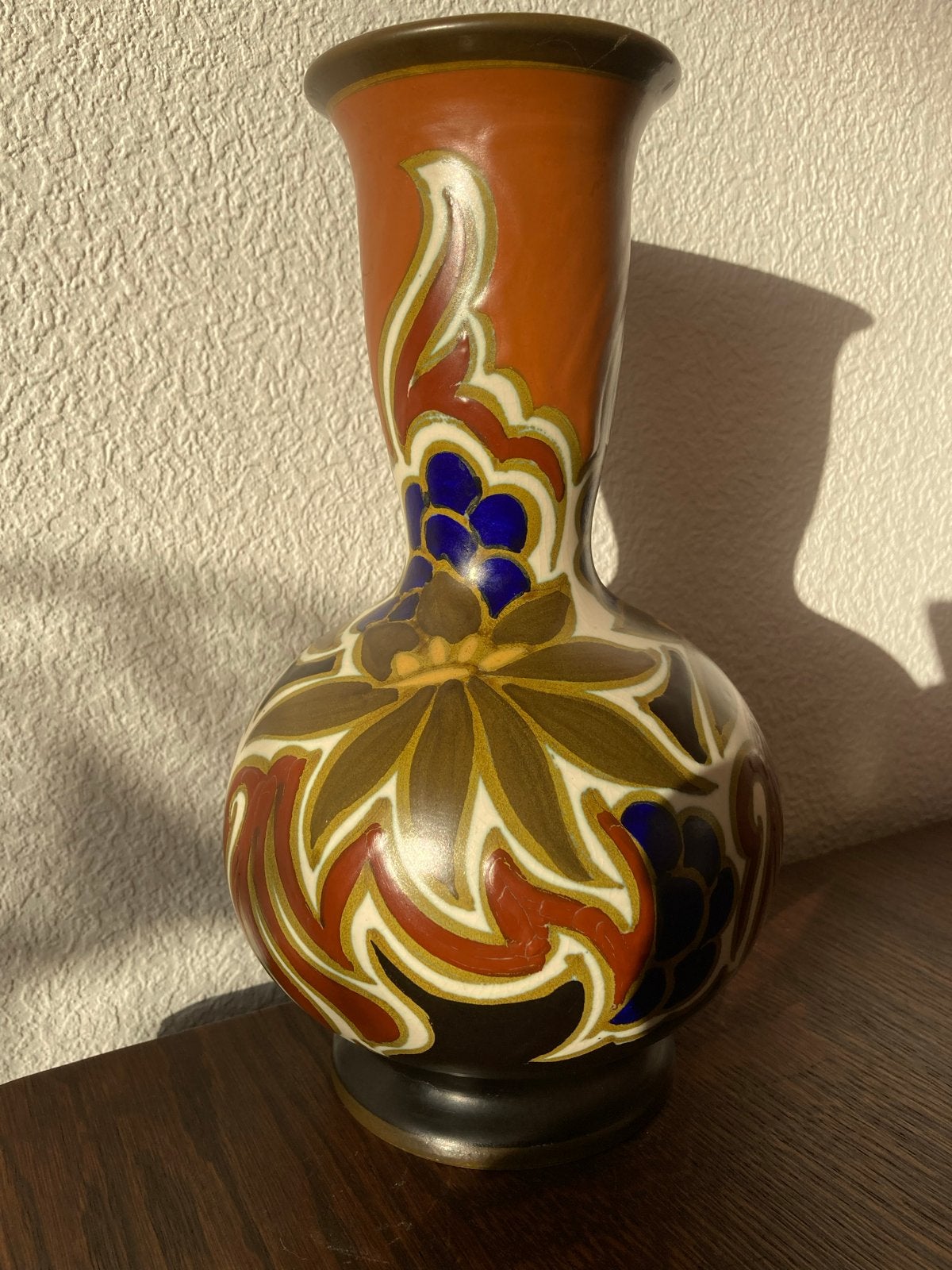 Gouda Plateel Nadro 1003 model 166,1923 schilder Heeden, Antiek en Kunst, Ophalen of Verzenden