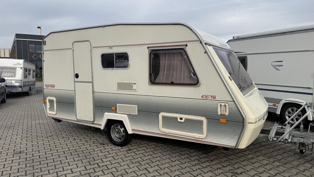 Beyerland Sprinter 430 TM bouwjaar 1994 met voortent, Bedrijf, Treinzit, 4 tot 5 meter, Serviceluik