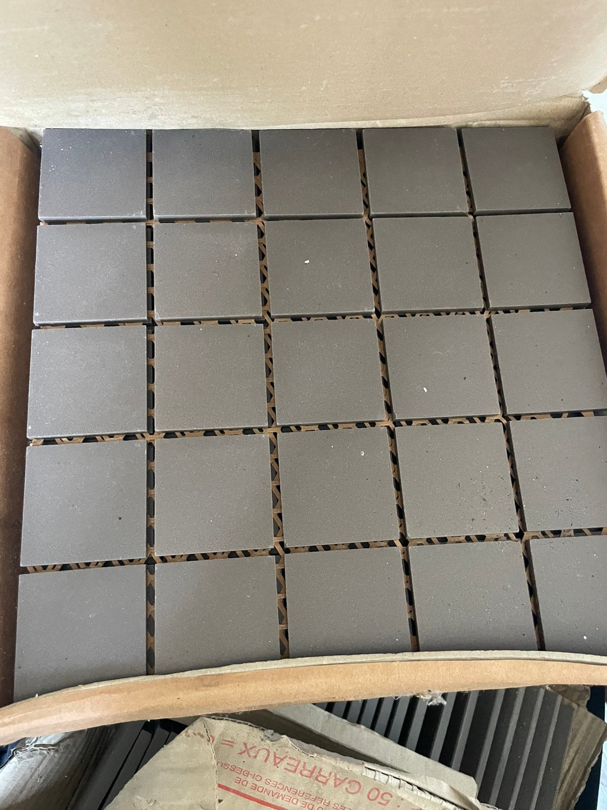 Winckelmans - 120 5x5 tegels antreciet, Ophalen, Keramiek, Nieuw, Minder dan 20 cm