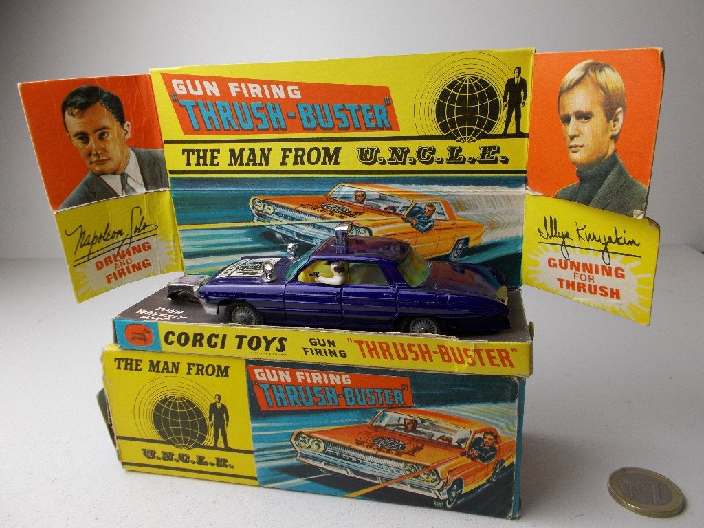 1967 Corgi Toys 497 THE MAN FROM UNCLE + WAVERLY RING! +DOOS, Ophalen of Verzenden, Zo goed als nieuw, Auto, Corgi