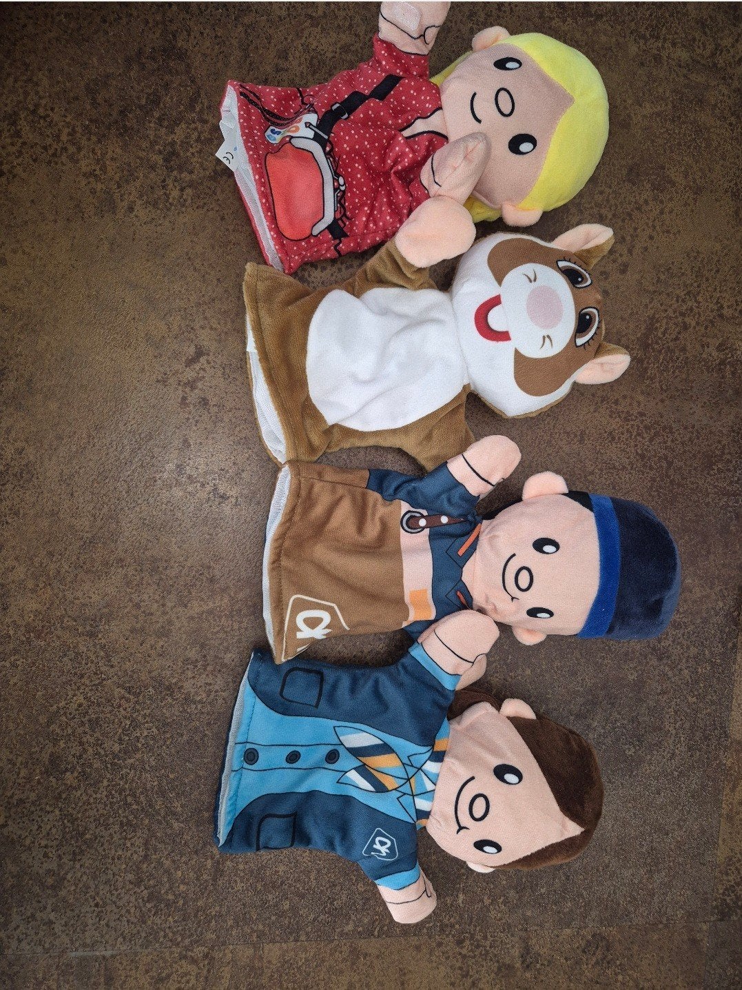 Albert Heijn handpoppen set, Gebruikt, Overige typen, Ophalen of Verzenden, Middelgroot (20 tot 80 cm)