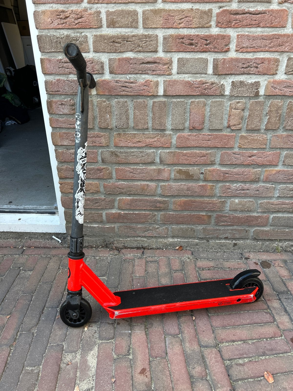 Rode stuntstep Oxelo - Gebruikt, Ophalen of Verzenden, Gebruikt, Gewone step