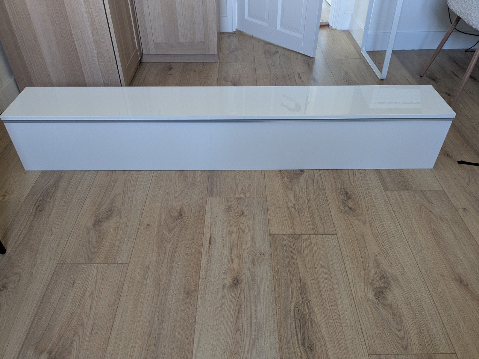 Witte kast 180x25 cm met schroeven en onderdelen, Huis en Inrichting, Kasten | Overige, Ophalen