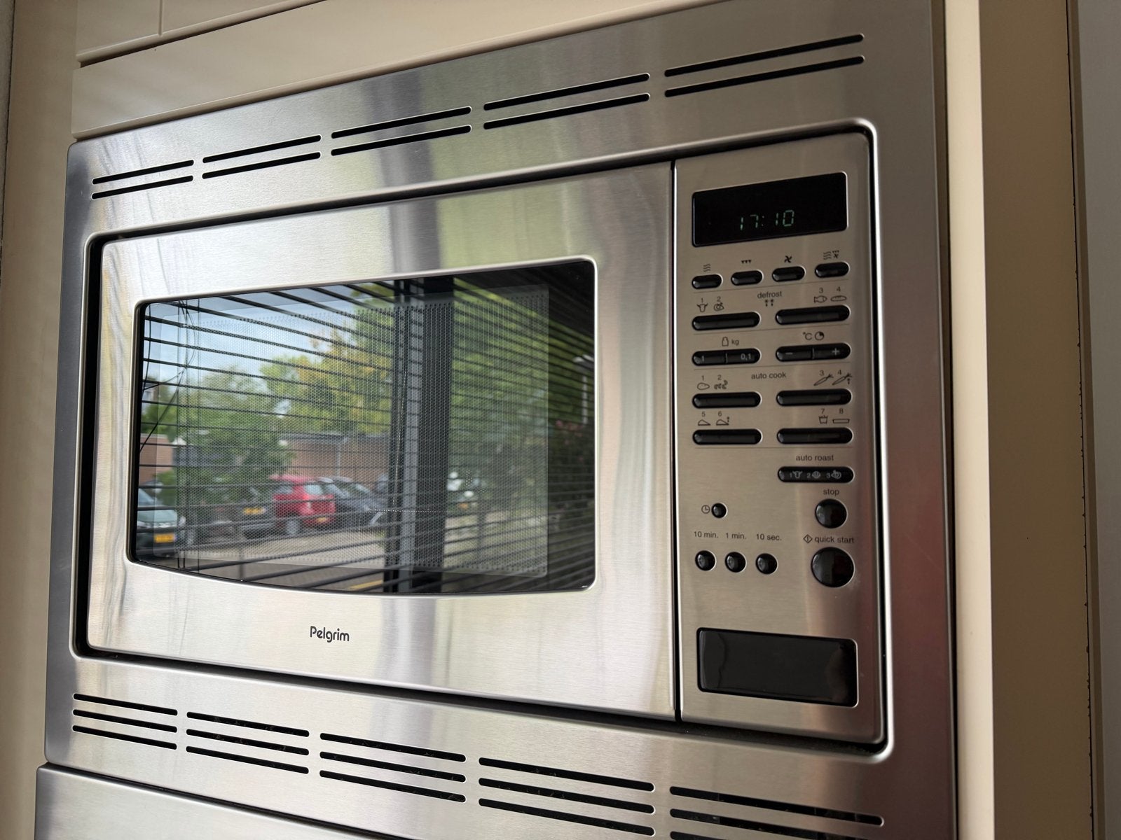 Pelgrim MAG555RVS/P01 Grill Combimagnetron Inbouw, Witgoed en Apparatuur, Combimagnetron, Gebruikt, 60 cm of meer, Grill