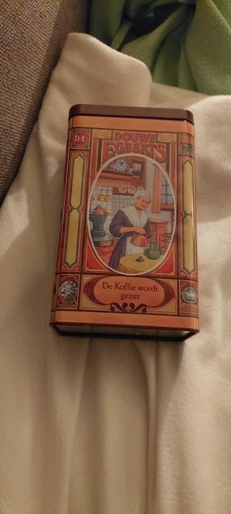 3x BROCANTE OUDE VINTAGE DOUWE EGBERTS KOFFIE BLIKKEN SMAL, Antiek en Kunst, Ophalen of Verzenden