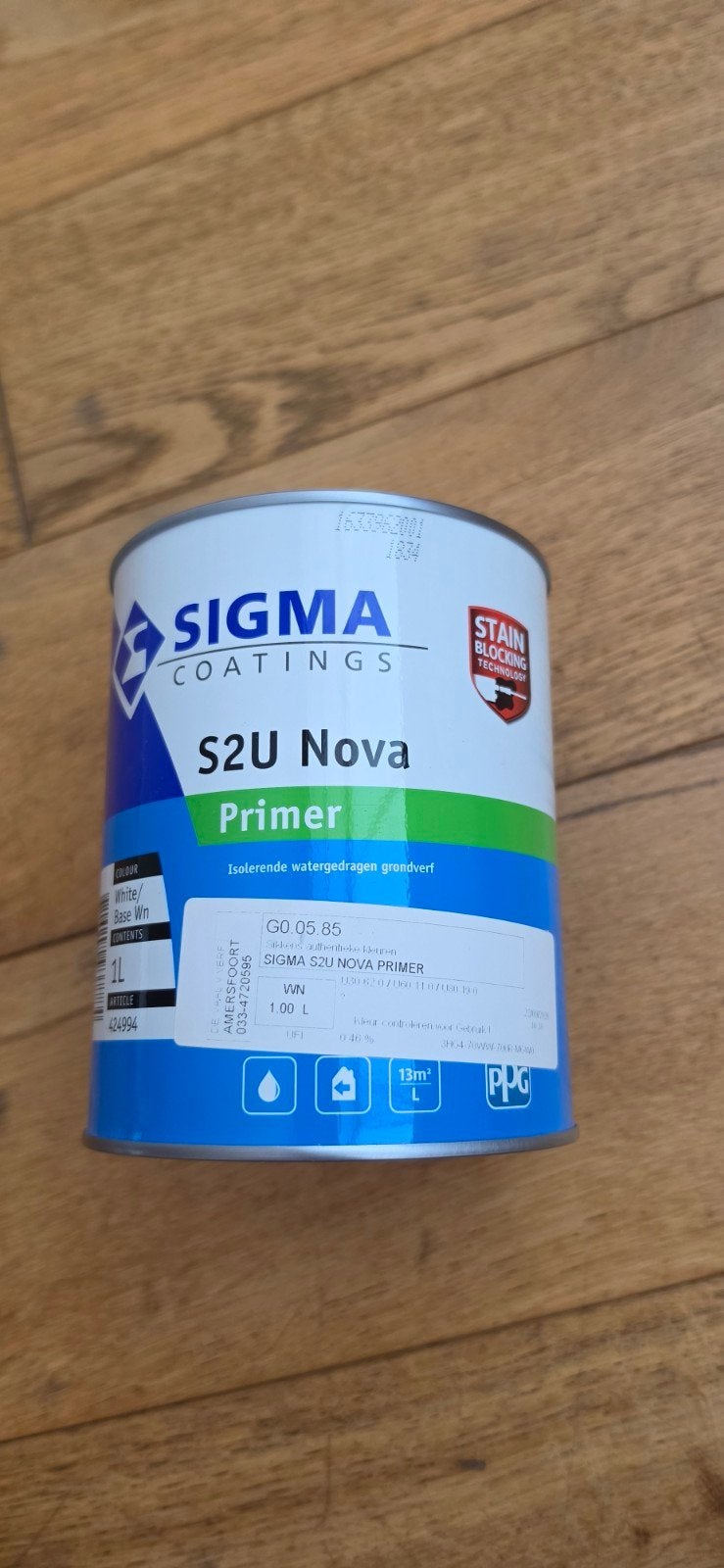 Sigma S2U Nova Primer - 1L Isolerende grondverf, Wit, Nieuw, Ophalen of Verzenden, Verf
