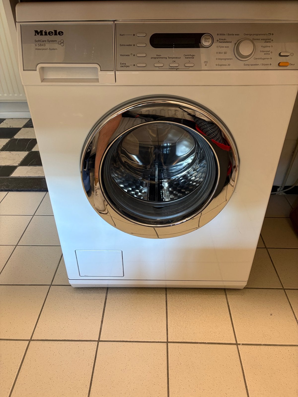 Miele wasmachine is gereserveerd Beko droger met slang, Ophalen, Gebruikt, Voorlader, 85 tot 90 cm