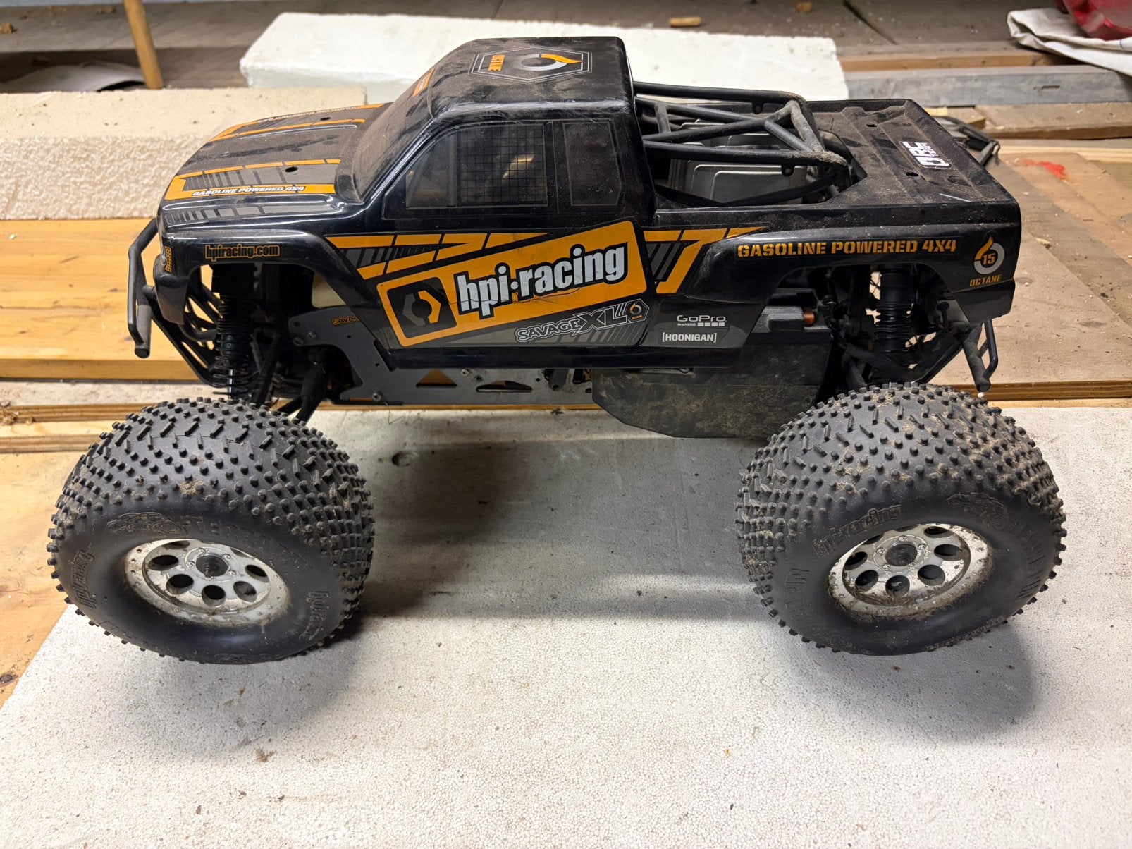 Hpi octane benzine rc truck, Ophalen, Benzine, Gebruikt, Auto offroad