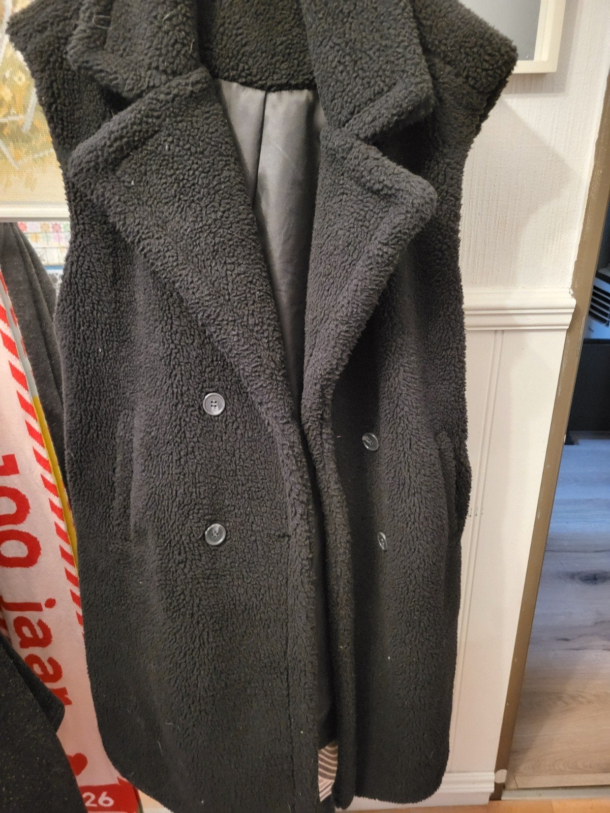 Zwarte teddy gilet van miljuschka by Wehkamp, Miljuschka, Zwart, Maat 46/48 (XL) of groter, Ophalen of Verzenden