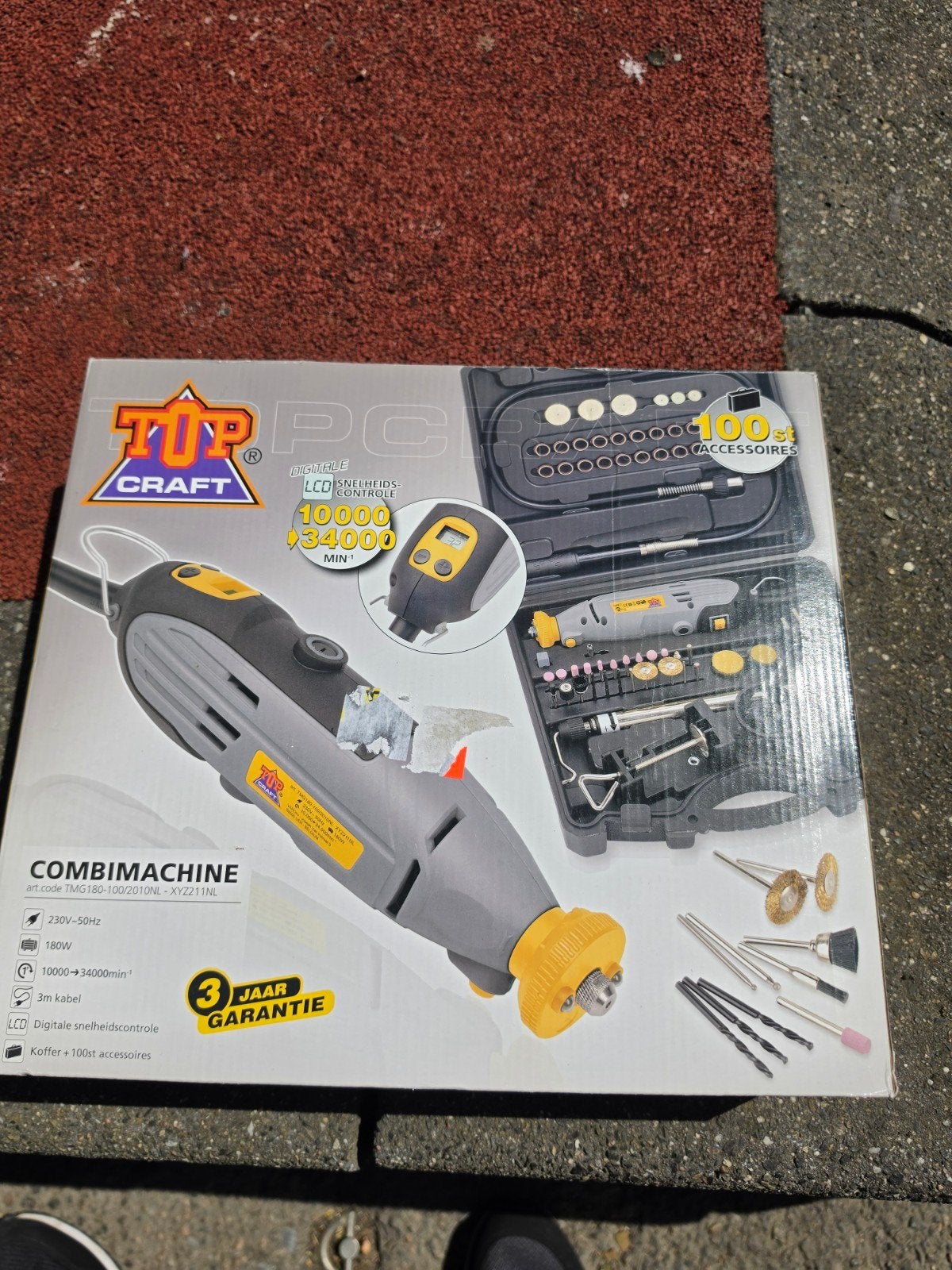 Tup Craft Combimachine 180W met 100 accessoires en koffer, Ophalen of Verzenden