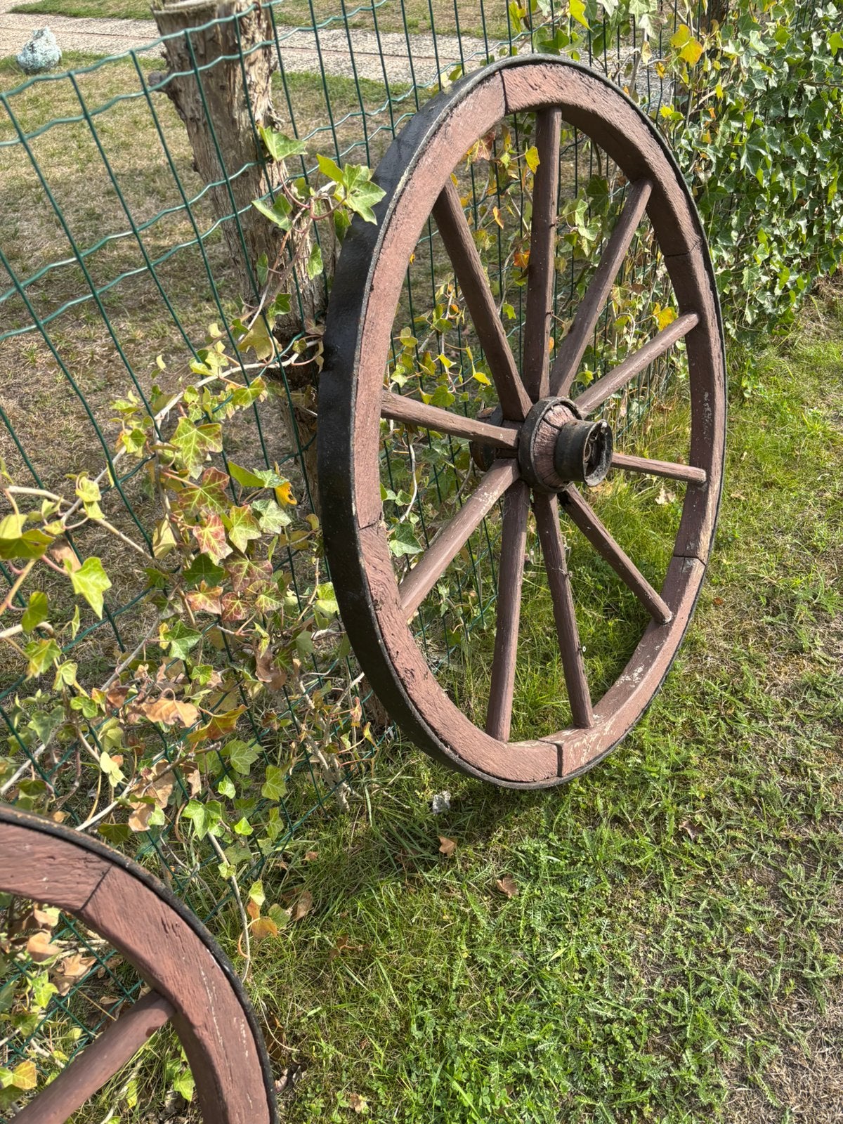 2 oude Karrewielen, Antiek en Kunst, Curiosa en Brocante, Ophalen