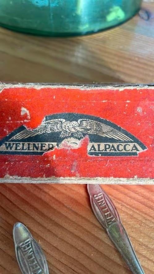 15 vintage theelepels, koffielepels van het merk Wellner, Ophalen of Verzenden