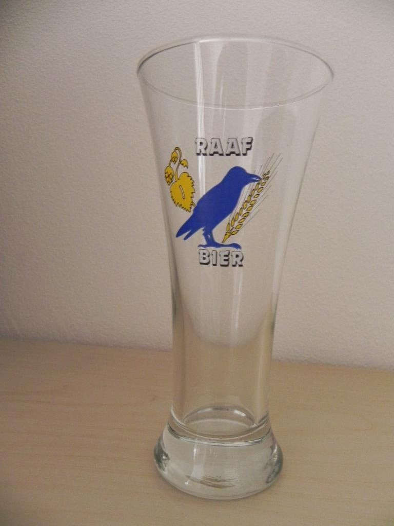 Raaf Bier bierglas, Ophalen, Zo goed als nieuw, Glas of Glazen, Overige merken